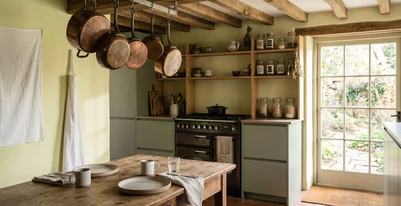 Cuisine alliant charme traditionnel et équipements modernes